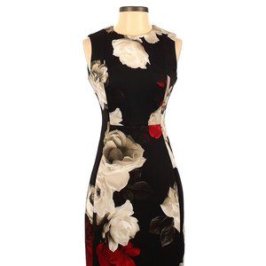 Calvin Klein Floral Sheath Dress, Size 8